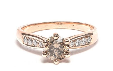 14 kt. Pink gold - Ring - 1.11 ct Diamonds - No Reserved Price