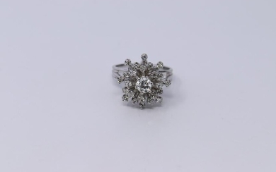 14KT Art Deco Ring- Diamond Ring
