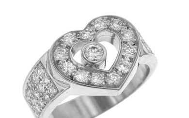 18 kt. White gold - Ring - 1.50 ct Diamond
