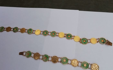 18 kt. Yellow gold - Bracelet, Necklace