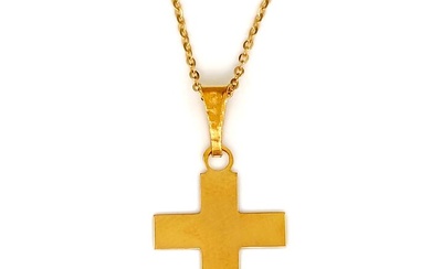 18 kt. Yellow gold - Necklace with pendant