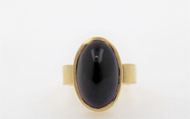 18 kt. Yellow gold - Ring - 6.00 ct Amethyst
