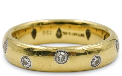 18K Gold & Platinum Tiffany & Co "Etoile" Diamond Ring