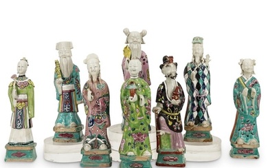 18th Century Chinese Famille Rose Porcelain Eight Immortals