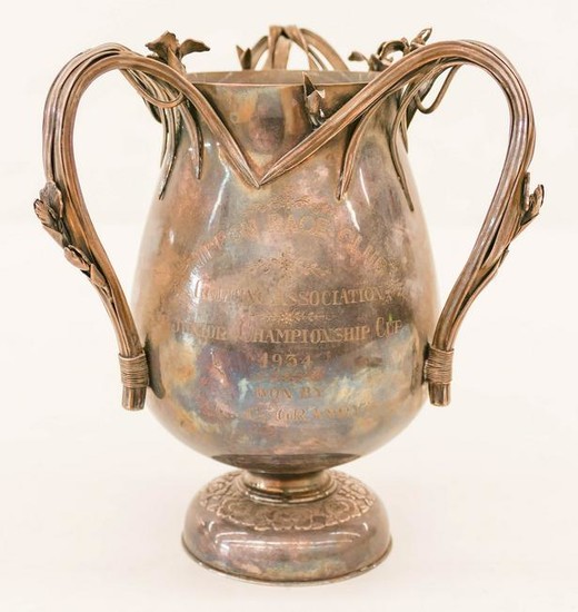 1934 Nippon Race Club Japanese Iris Sterling Loving Cup