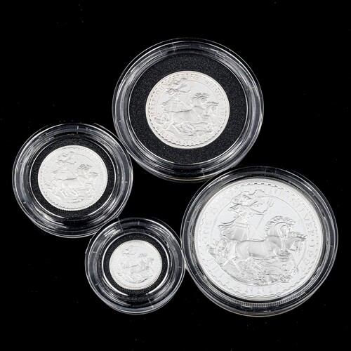 1997 silver proof Britannia Collection coin set, with Certif...
