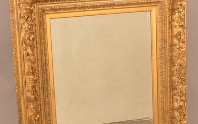 19th Century Ornate Gilt-Frame Wall Mirror.