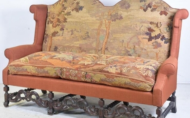 19th c Baroque style double back sofa