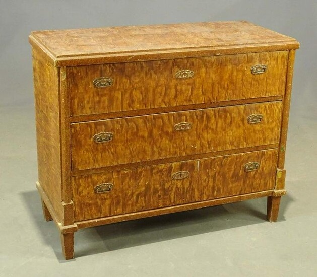 19th c. Paint Decorated Chest of Drawers