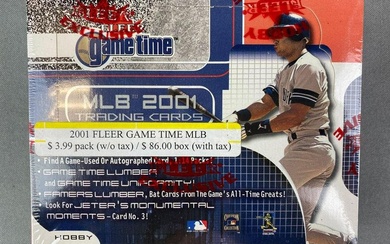 2001 Fleer Game Time Baseball Factory Sealed Hobby Box