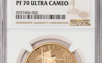 2005-W $50 Proof American Gold Eagle Coin NGC PF70 Ultra Cameo