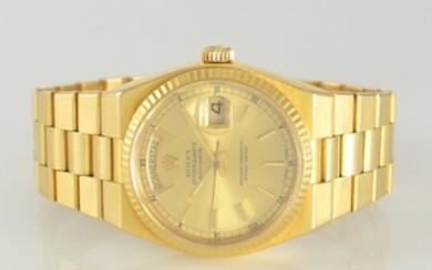 ROLEX 18k yellow gold Oysterquartz Day-Date gents...