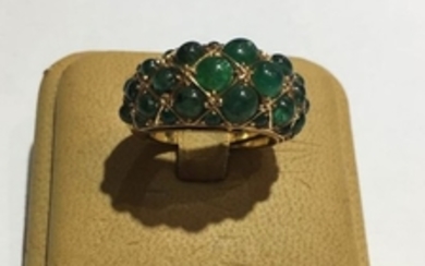 18 kt. Pink gold - Ring - 1.60 ct Emerald