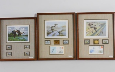 (3) duck stamp prints to include The First of the