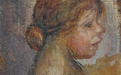 Pierre-Auguste Renoir (1841-1919), Tête de jeune fille de profil