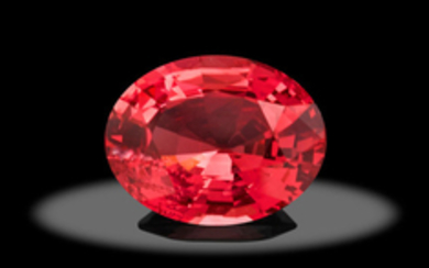 "Padparadscha" colored spinel