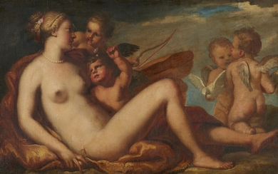 Pietro Liberi, in the manner of - Venus and Cupid with Putti
