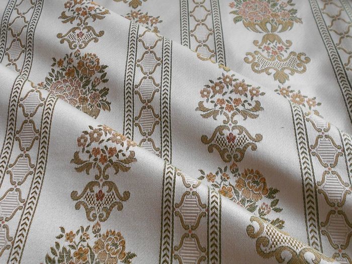 5 meters Fine Jacquard Damask Fabric Manifattura San Leucio - Textiles - 21st century