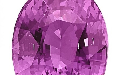 55067: Unmounted Purple Sapphire Sapphire: Oval-shape