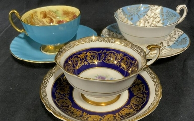 6 Piece Ceramic Tea Cups & Saucers