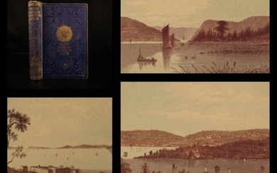 1860 1ed Hudson River Color Illustrated Guide Albany