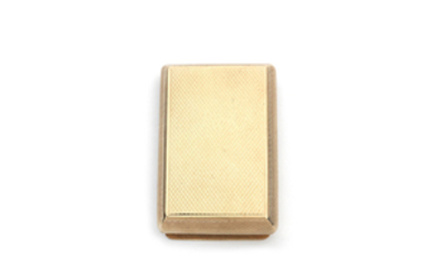 A 9 carat gold small box