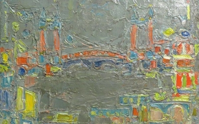 André COTTAVOZ (1922 2012). "Pont de Londres", ver…