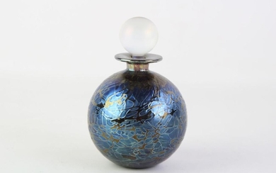 Australian Art Glass Irridescent Stoppered Jar