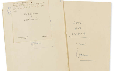 Bates (H.E.) Love for Lydia, autograph manuscript signed, 1951-52.