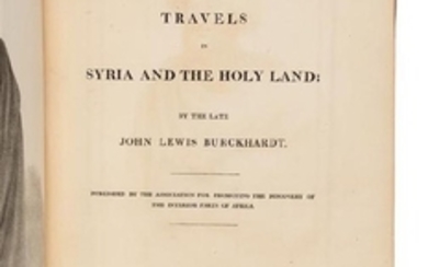 * BURCKHARDT, Johann Ludwig (1784-1817). Travels in
