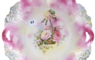 Cake Plate, Marked R.S. Prussia