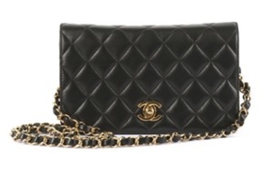 Chanel Black Full Flap Wallet on Chain, c....