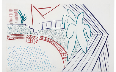 David Hockney - David Hockney: My Pool and Terrace (from Eight by Eight to Celebrate the Temporary Contemporary)