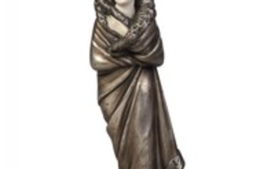 Dimitri Chiparus (1886-1947), a silvered-bronze and ivory...