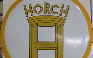 A Horch enamel sign