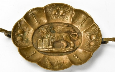 Italian Grand Tour St Marks Lion Calling Card Tray