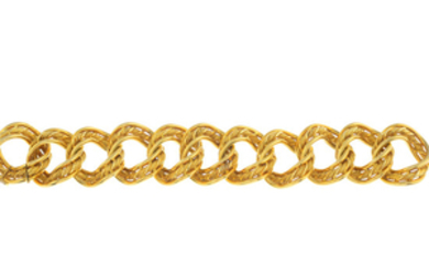 KUTCHINSKY - a 1960s 18ct gold bracelet.