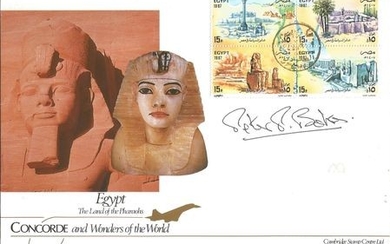 Peter Baker signed Concorde and Wonders of the World FDC. Numbered 1 of 75. Good Condition. All signed pieces come with...