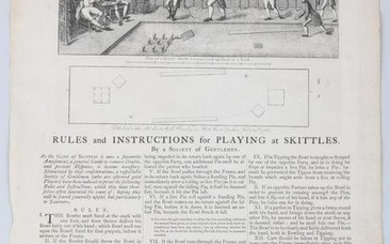 ''Rules and Instructions for Playing at Skittles,'