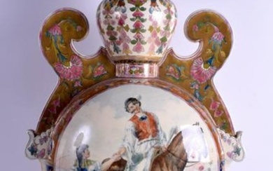 A VERY LARGE ANTIQUE HUNGARIAN FAIENCE MAJOLICA