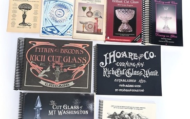 (8) American Brilliant Cut Glass Books & Company Catalogs