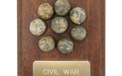 (8 Pc) US Civil War Canister Grape Shot