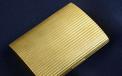 A 1960s 9ct gold cigarette case, by Dunhill.