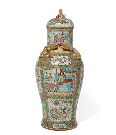 A Chinese Export Famille Rose Medallion vase