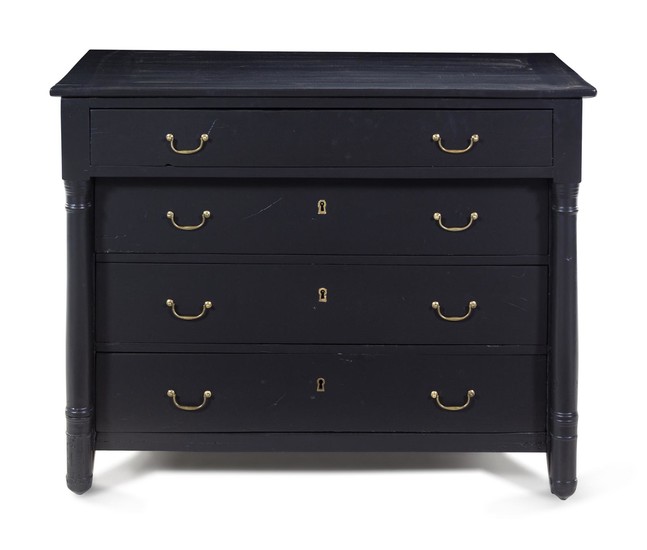 A Continental Painted Chest of Drawers