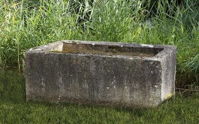 A Continental carved limestone trough