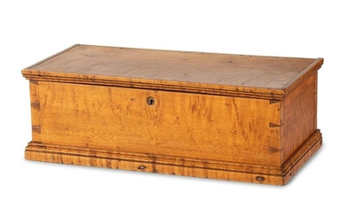 A Federal Figured Maple Document Box