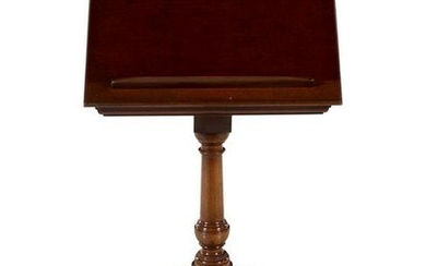 A George III Style Mahogany Pedestal Reading Table