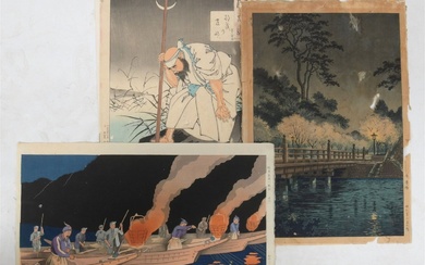 A Group of Japanese Woodblock Prints