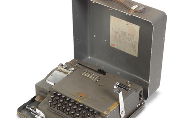 A Hagelin BC-543 Electro-Mechanical Cypher Machine, Swedish, Mid 20th century